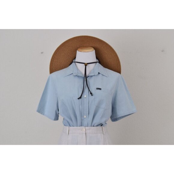 Worn and Faded Faconnable Cotton‎ Womens Button Shirt size XL - Picture 12 of 12